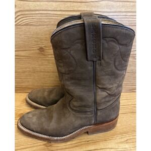 Rancho Cowboy Boots Brown Leather Western‎ Men's Sz 25 EE US 6 7